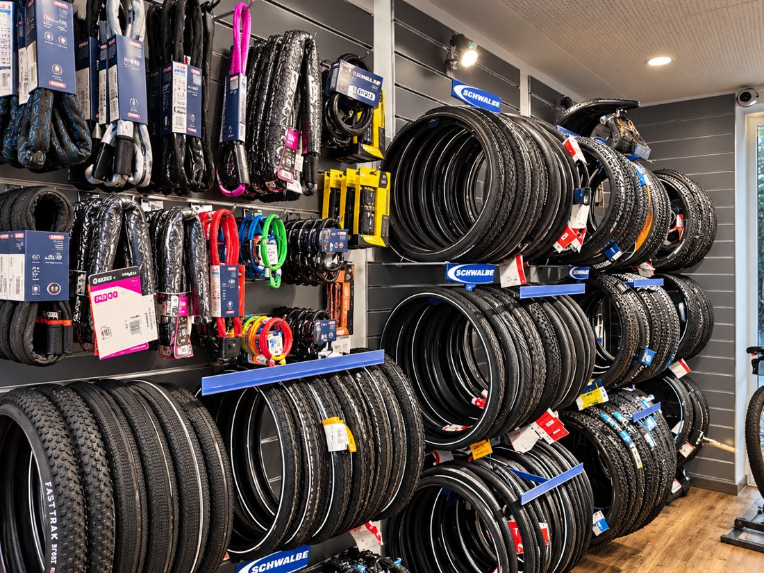 Reifen, Schläuche und Ersatzteile ab Lager im AMoore Bikeservice