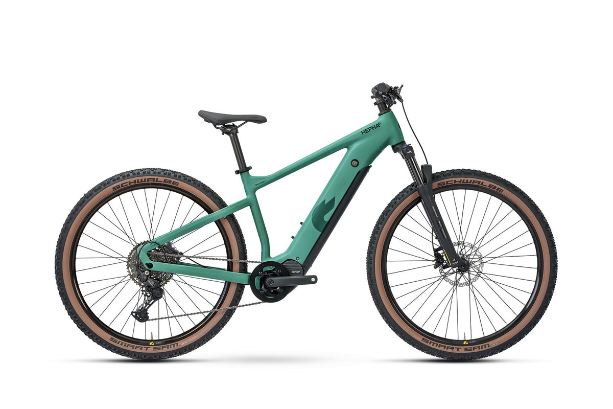 HEPHA Mountain 7 Ultra E-MTB – Gr. M (45 cm), Petrol matt